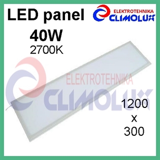 LED panel 40W/2700K 1200x300 bijeli